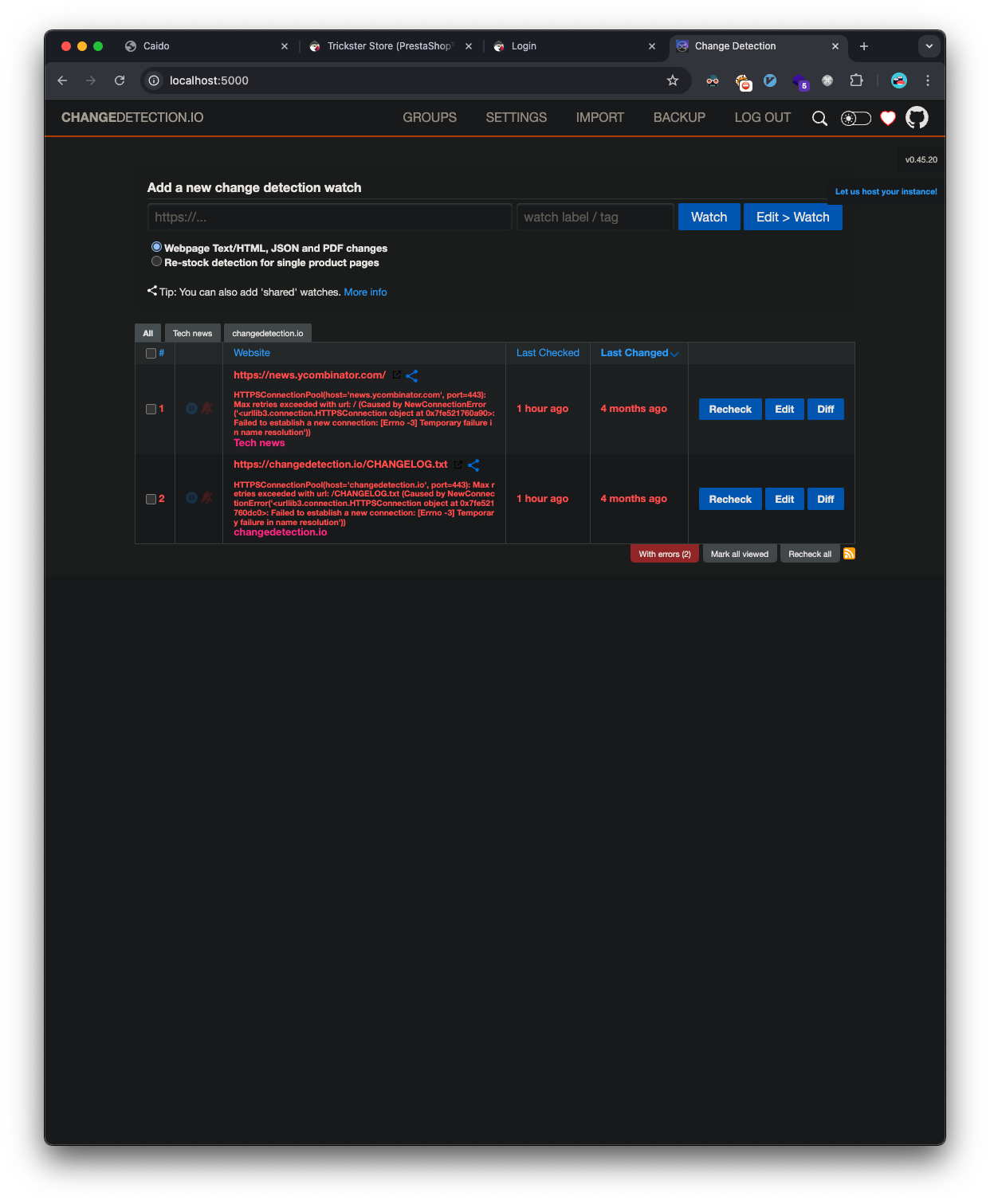 change-detection-logged-in
